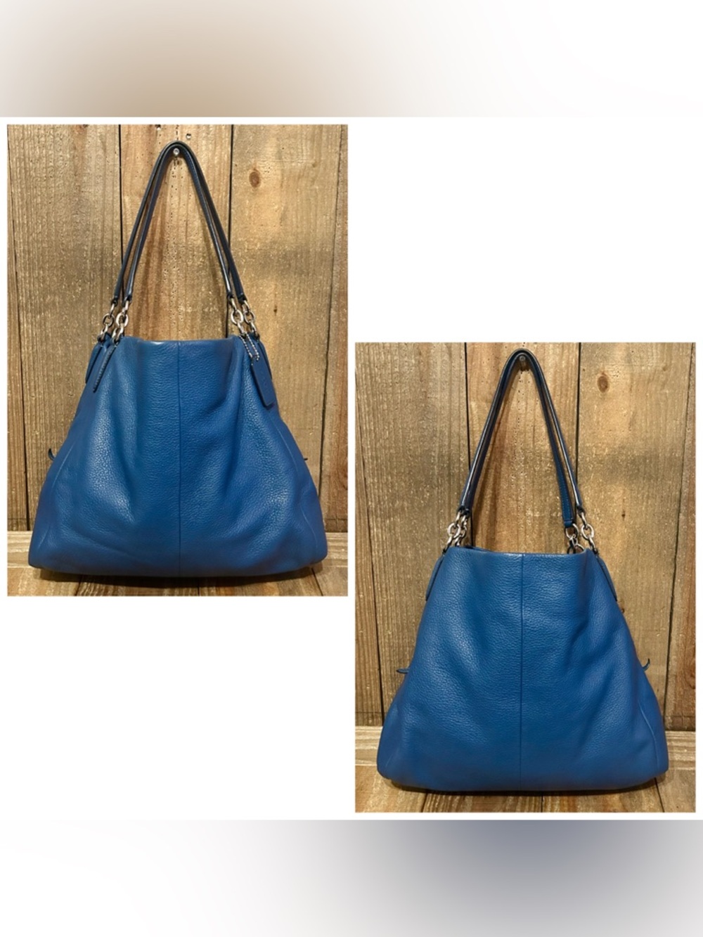 Coach. 4 Piece Set: Madison Phoebe Bag with Free Wristlet, Scarf & Dust Bag. - Picture 2 of 16